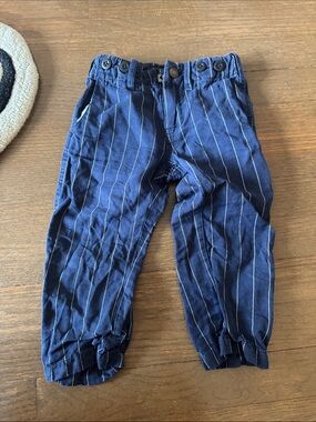 Fith Children's Navy Pinstripe Pants